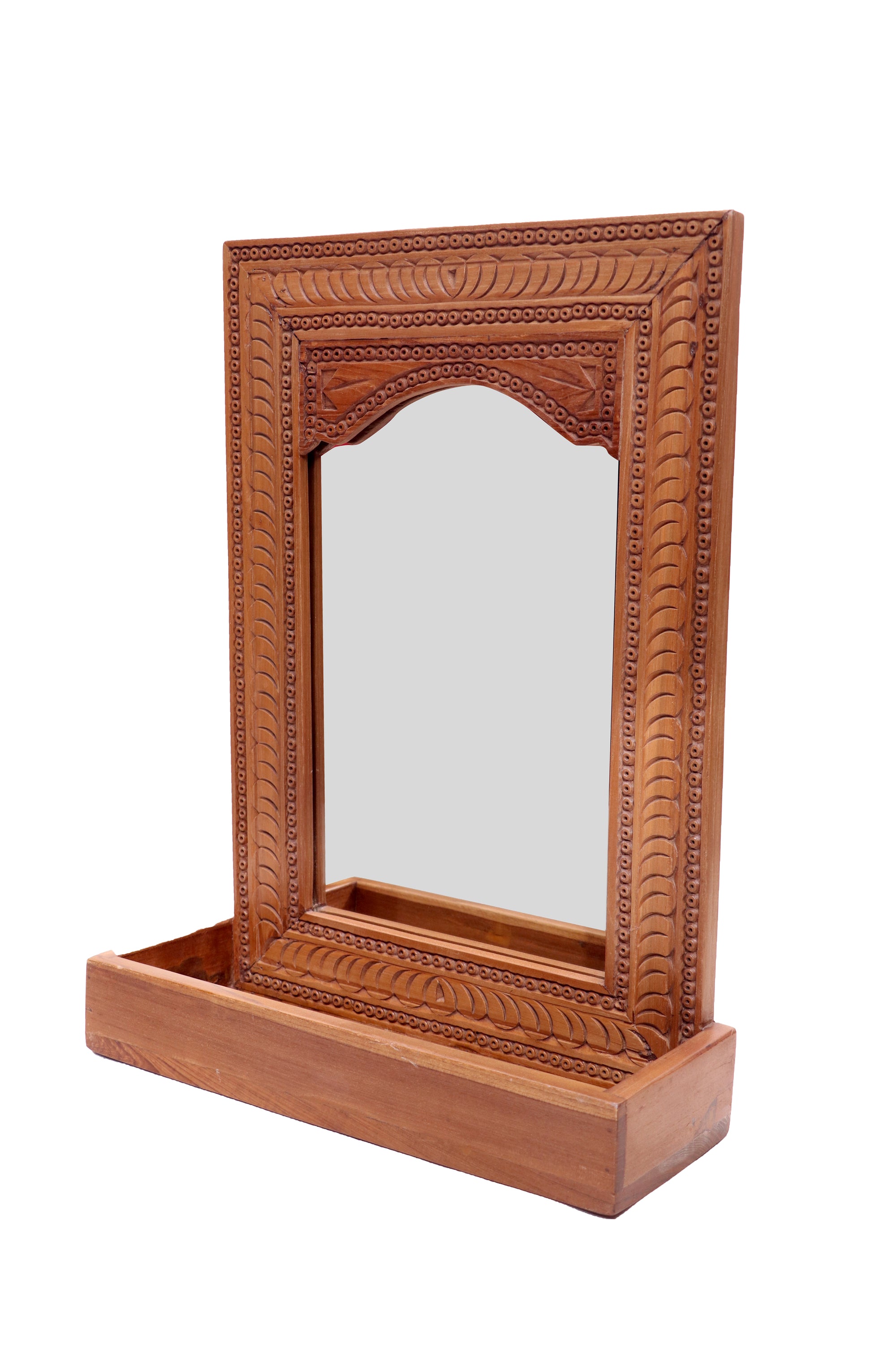 Traditional folk Concept with shelf Mirror Mirror