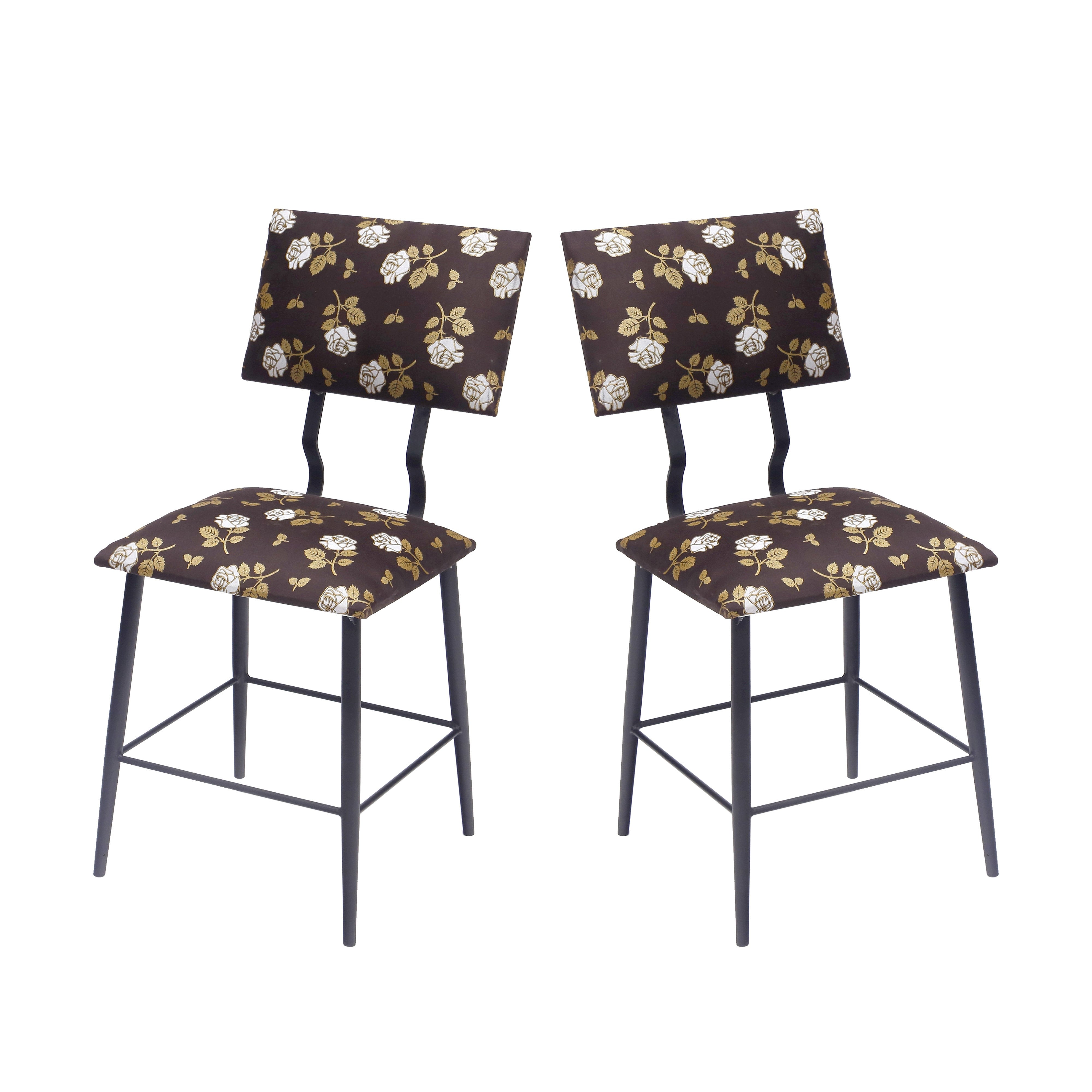 (Set of 2) Metal Upholstery Chair Dining Chair