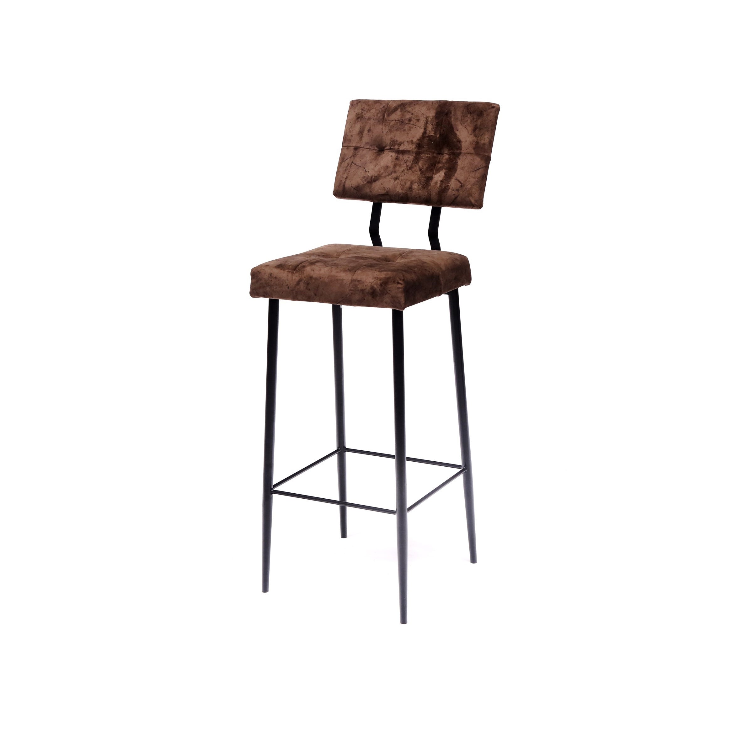 Abstract Back Simple Natural Brown Handmade Bar Chair Bar Chair